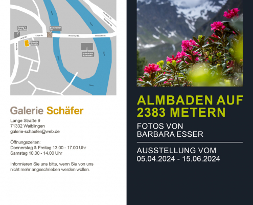 Galerie Schäfer - Ausstellung Barbara Esser - Almbaden